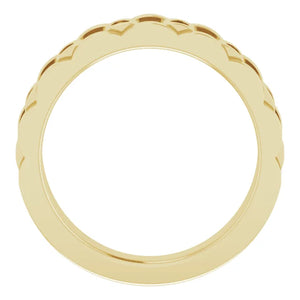 14K Gold 1/4 CTW Natural Diamond Chain Link Ring