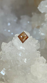 Load image into Gallery viewer, Diamond .82 CT Rusty Salt and Pepper Diamond-Flat Bottom Cut
