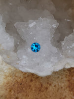Load image into Gallery viewer, Swiss Blue Topaz 3.05 CT Aqua Blue Round
