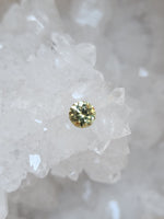 Load image into Gallery viewer, Montana Sapphire .50 CT Amber Green Round Cut
