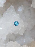 Load image into Gallery viewer, Swiss Blue Topaz .99 CT Brilliant Round Cut
