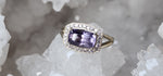 Load image into Gallery viewer, Ring - 2.31 CT Spinel Emerald Cut Diamond Halo Split Shank
