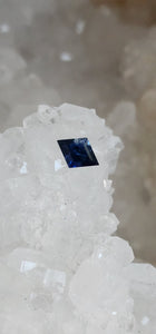 Montana Sapphire .64 CT Dark Blue Lozenge Cut