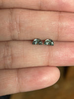 Load image into Gallery viewer, Montana Sapphire .92 CTW Parti Green Yellow Blue Half Moon Cut - Matched Pair
