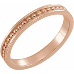 Load image into Gallery viewer, 14K Gold Beaded 3.5mm Thick Ring
