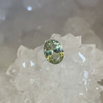 Load image into Gallery viewer, Montana Sapphire .90 CT Seafoam and Chartreuse Oval Cut
