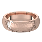 Load image into Gallery viewer, Hammered 6mm Wide 14K Gold Wedding Band (Yellow, White, or Rose)
