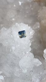 Load image into Gallery viewer, Montana Sapphire .76 CT Blue and Yellow Hazy Goodness Asscher Cut
