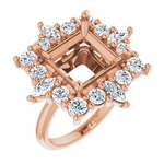 Load image into Gallery viewer, Aurora Diamond Burst Engagement Ring Setting
