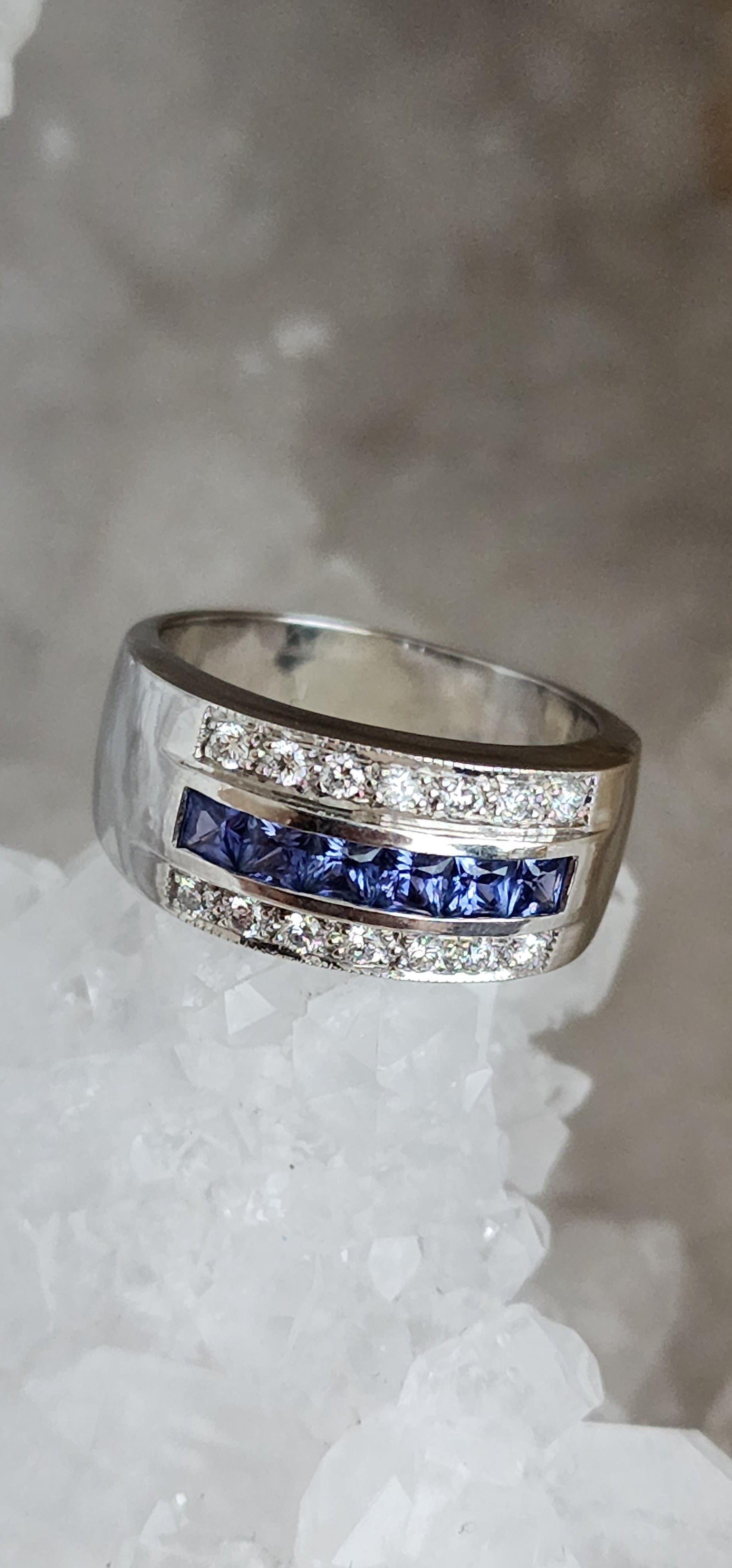 Ring - Yogo Sapphire and Diamond Ring