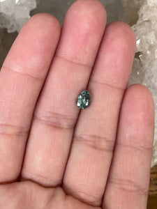 Montana Sapphire 1.19 CT Light Green Pear Cut