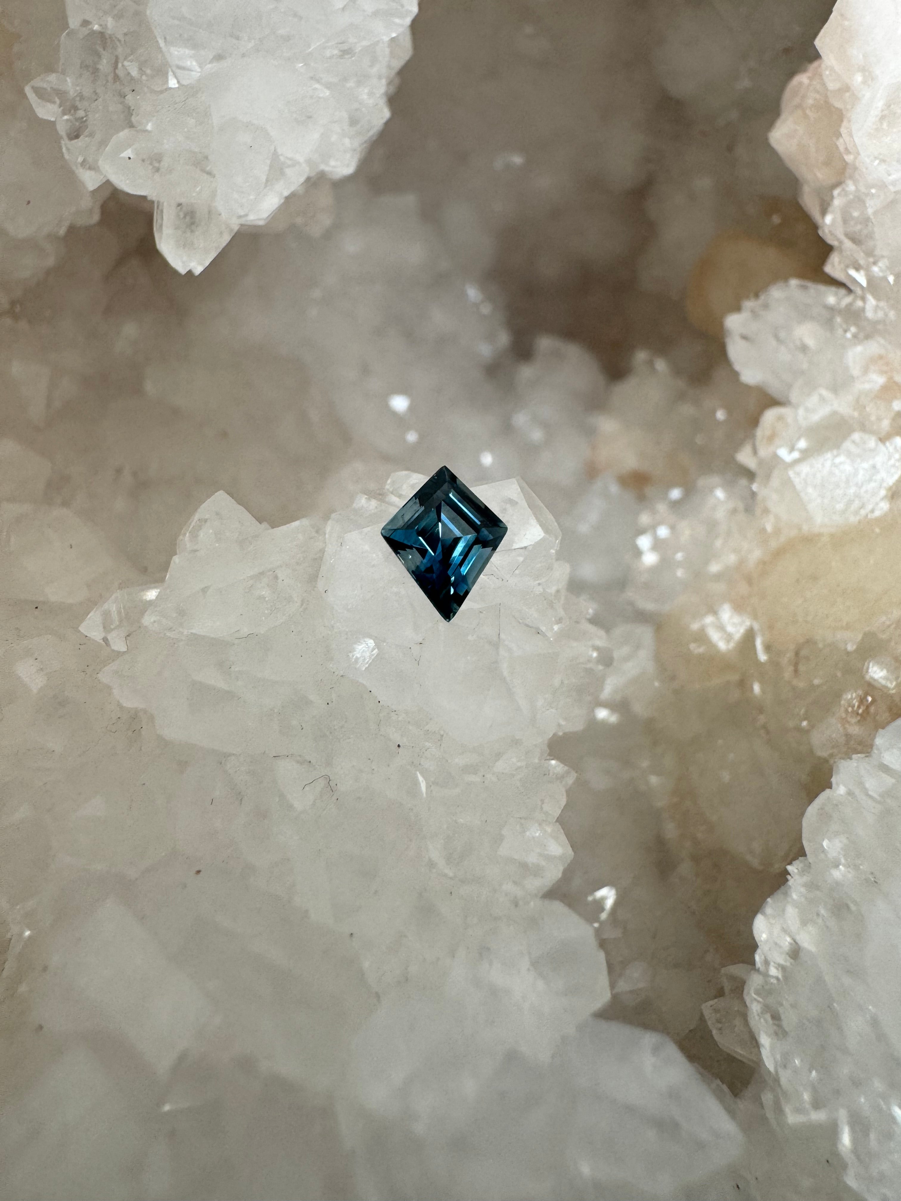 Montana Sapphire .84 Carat Blue Kite Cut