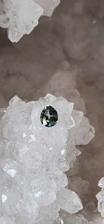 Load image into Gallery viewer, Montana Sapphire .93 Ct Blue Grey Green Mixed Pear Cut
