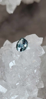 Load image into Gallery viewer, Montana Sapphire .93 Ct Blue Grey Green Mixed Pear Cut
