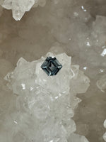 Load image into Gallery viewer, Montana Sapphire 1.08 Carat Silver Slight Green Modified Hexagon Cut
