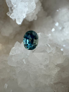 Montana Sapphire 1.95 Carat Blue Green Oval Cut