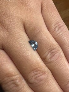 Montana Sapphire 1.06 CT Blue Half-Moon Cut