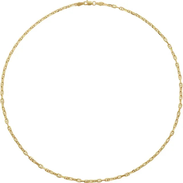 Chain - Anchor Style - 14k Gold - with Lobster Clasp
