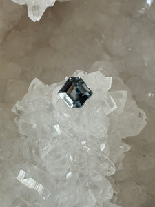 Montana Sapphire 1.08 Carat Silver Slight Green Modified Hexagon Cut