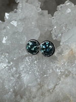 Load image into Gallery viewer, Montana Sapphire Earrings 1.84 ctw Bezel Set Protektor Locking Back Studs
