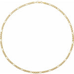 Load image into Gallery viewer, 3.95 MM Yellow 14K Gold Hollow Anchor Chain with Lobster Clasp - 16 to 24 Inches

