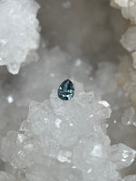Load image into Gallery viewer, Montana Sapphire 1.14 CT Blue Green Pear Cut
