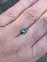 Load image into Gallery viewer, Montana Sapphire 1.03 CT Teal Marquise Cut
