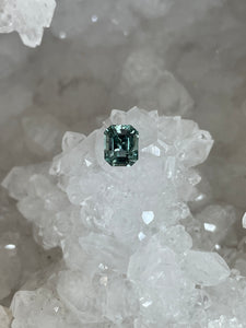 Montana Sapphire 1.57 CT Oceanic Teal Emerald Cut