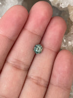 Load image into Gallery viewer, Montana Sapphire 1.20 CT Cracked Ice Light Blue Green Stretched Hexagon Cut
