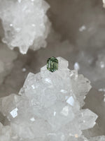 Load image into Gallery viewer, Montana Sapphire .96 CT Green Stretched Hexagon Cut
