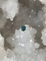Load image into Gallery viewer, Montana Sapphire 1.45 CT Teal Blue Green Stretched Hexagon Cut
