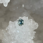 Load image into Gallery viewer, Montana Sapphire 1.08 CT Light Blue Green Stretched Hexagon Cut
