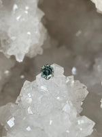 Load image into Gallery viewer, Montana Sapphire 1.08 CT Light Blue Green Stretched Hexagon Cut
