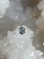 Load image into Gallery viewer, Montana Sapphire 1.10 CT Purple to Moss Green Color Change Stretched Hexagon Cut
