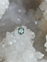 Load image into Gallery viewer, Montana Sapphire 1.04 CT Light Green Blue Yellow Stretched Hexagon
