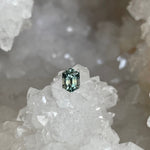 Load image into Gallery viewer, Montana Sapphire 1.04 CT Light Green Blue Yellow Stretched Hexagon
