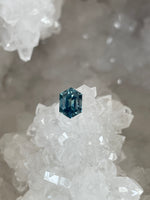 Load image into Gallery viewer, Montana Sapphire 1.71 CT Gorgeous Teal Stretched Hexagon Cut
