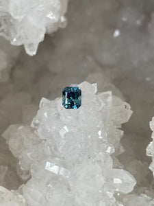 Montana Sapphire 1.35 CT Blue Green Radiant Cut