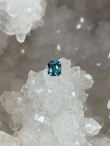 Montana Sapphire 1.35 CT Blue Green Radiant Cut