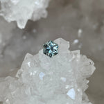 Load image into Gallery viewer, Montana Sapphire 1.00 CT Light Green Blue Hexagon Cut
