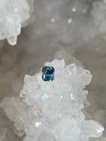 Load image into Gallery viewer, Montana Sapphire 1.01 CT Blue Green Radiant Cut
