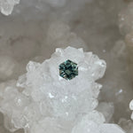 Load image into Gallery viewer, Montana Sapphire 1.10 CT Green Blue Hexagon Cut
