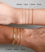 Load image into Gallery viewer, Chain - Hollow Curb - 14K Gold - 5.3mm with Lobster Clasp
