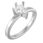 Load image into Gallery viewer, Custom Band - Solitaire with V Prongs
