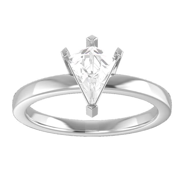 Custom Band - Solitaire with V Prongs