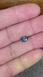 Load and play video in Gallery viewer, Montana Sapphire 1.17 CT Dark Denim Pear Cut
