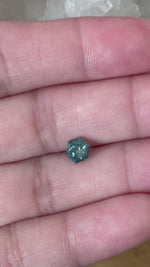 Load and play video in Gallery viewer, Montana Sapphire 1.16 CT Sleepy Parti Hexagon Cut
