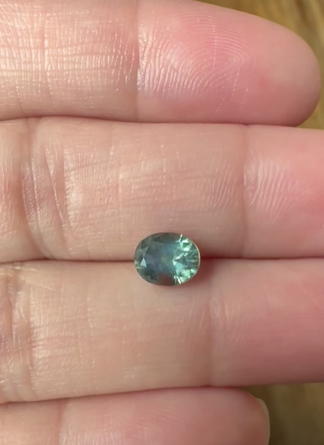 Montana Sapphire 1.95 Carat Blue Green Oval Cut