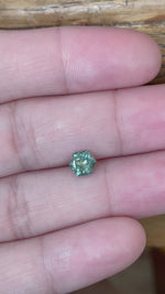 Load and play video in Gallery viewer, Montana Sapphire 1.08 CT Moody Parti Hexagon Cut
