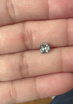 Load and play video in Gallery viewer, Montana Sapphire 1.08 Carat Silver Slight Green Modified Hexagon Cut
